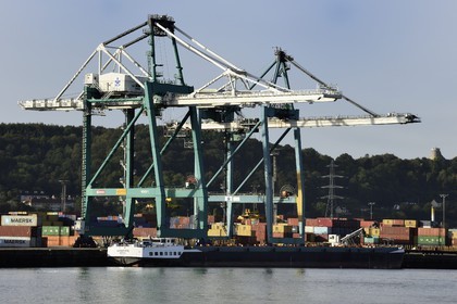 France, Seine-Maritime (76), Petit-Couronne, le Grand Port Maritime de Rouen
