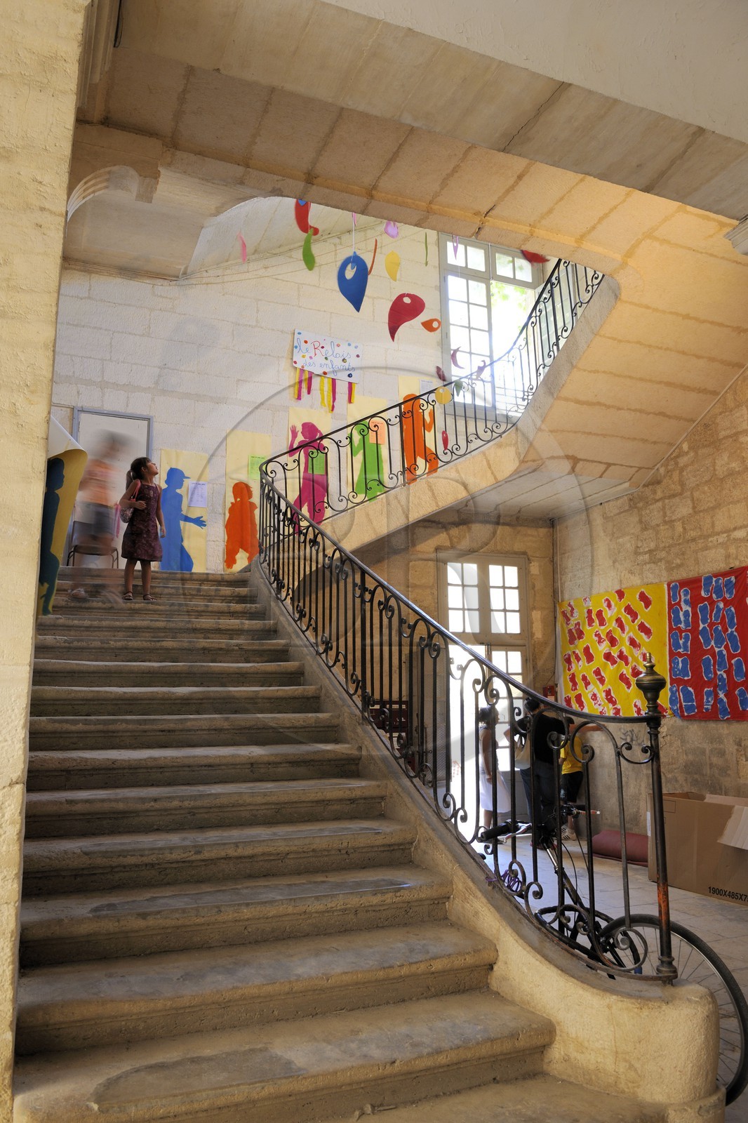 France, Hérault (34), Montpellier, crèche installé dans l' Hôtel Bachy de Cayla (18éme siècle)