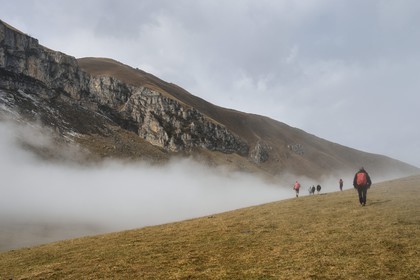 Azerbaïdjan, région de Quba (Guba), chaine de montagne du Grand Caucase, randonnée entre le village de Giriz et de Laza sur le Mont Gizilgaya