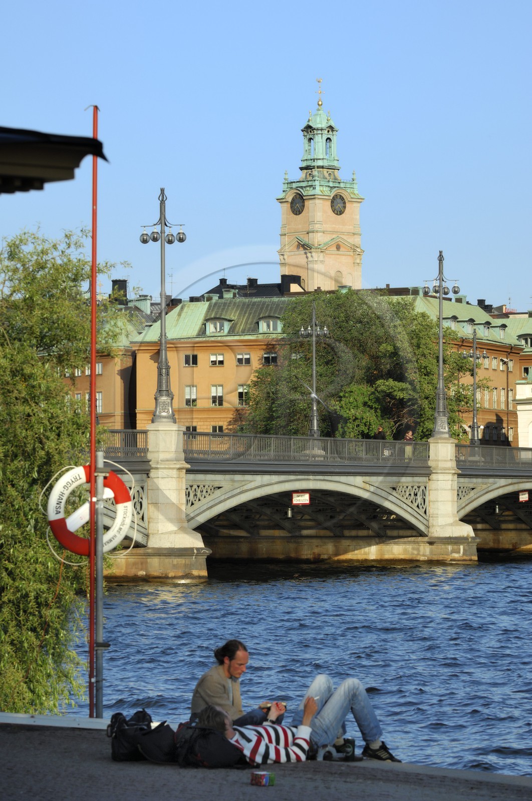 Suède, Stockholm, île de Gamla Stan (vieille ville) et la cathédrale