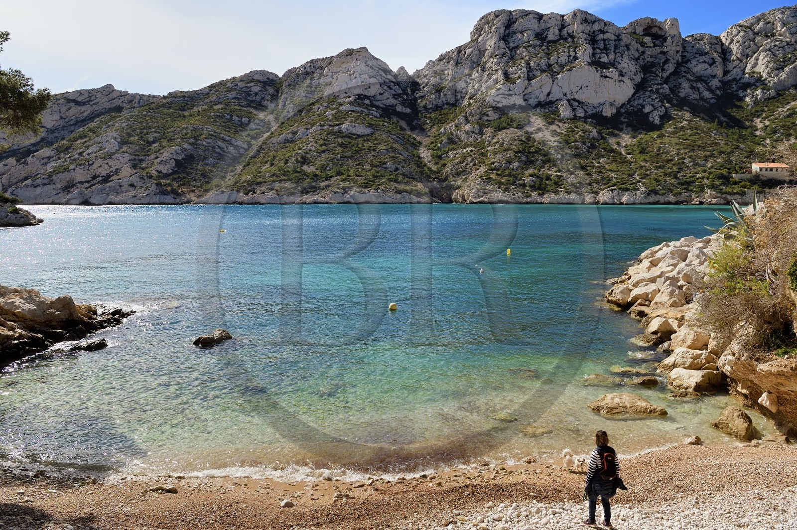 France, Bouches-du-Rhône (13), Marseille, Parc national des Calanques, Calanque de Sormiou