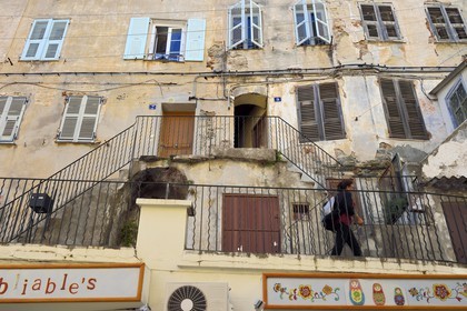 France, Haute-Corse (2B), Bastia, Palais Cardi dans la rue des Terrasses