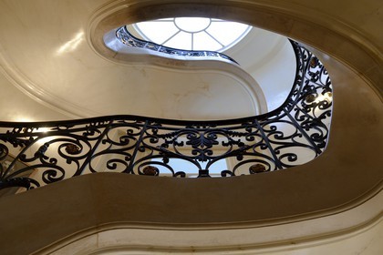 France, Alpes Maritimes, Cannes, the Villa La Californie where Picasso lived, today renamed the Pavillon de Flore by Marina Picasso, the main staircase