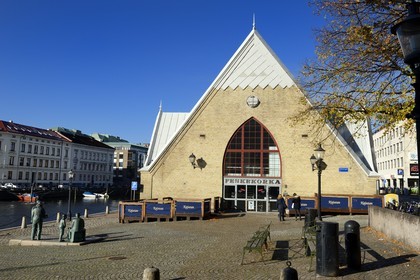 Suède, Västra Götaland, Göteborg (Gothenburg), l'Eglise du poisson (marché de poisson couvert) Feskekörka