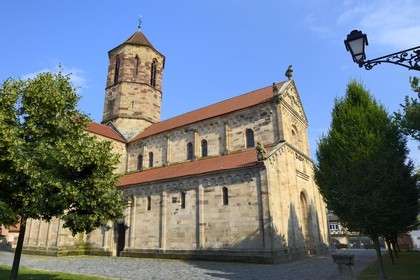 France, Bas Rhin, Rosheim village, St-Pierre and St-Paul roman Church