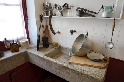 France, Rhone, Lyon, the Tony Garnier Urban Museum in the popular neighborhood of the Etats-Unis (United States), Apartment Museum of the 1930s