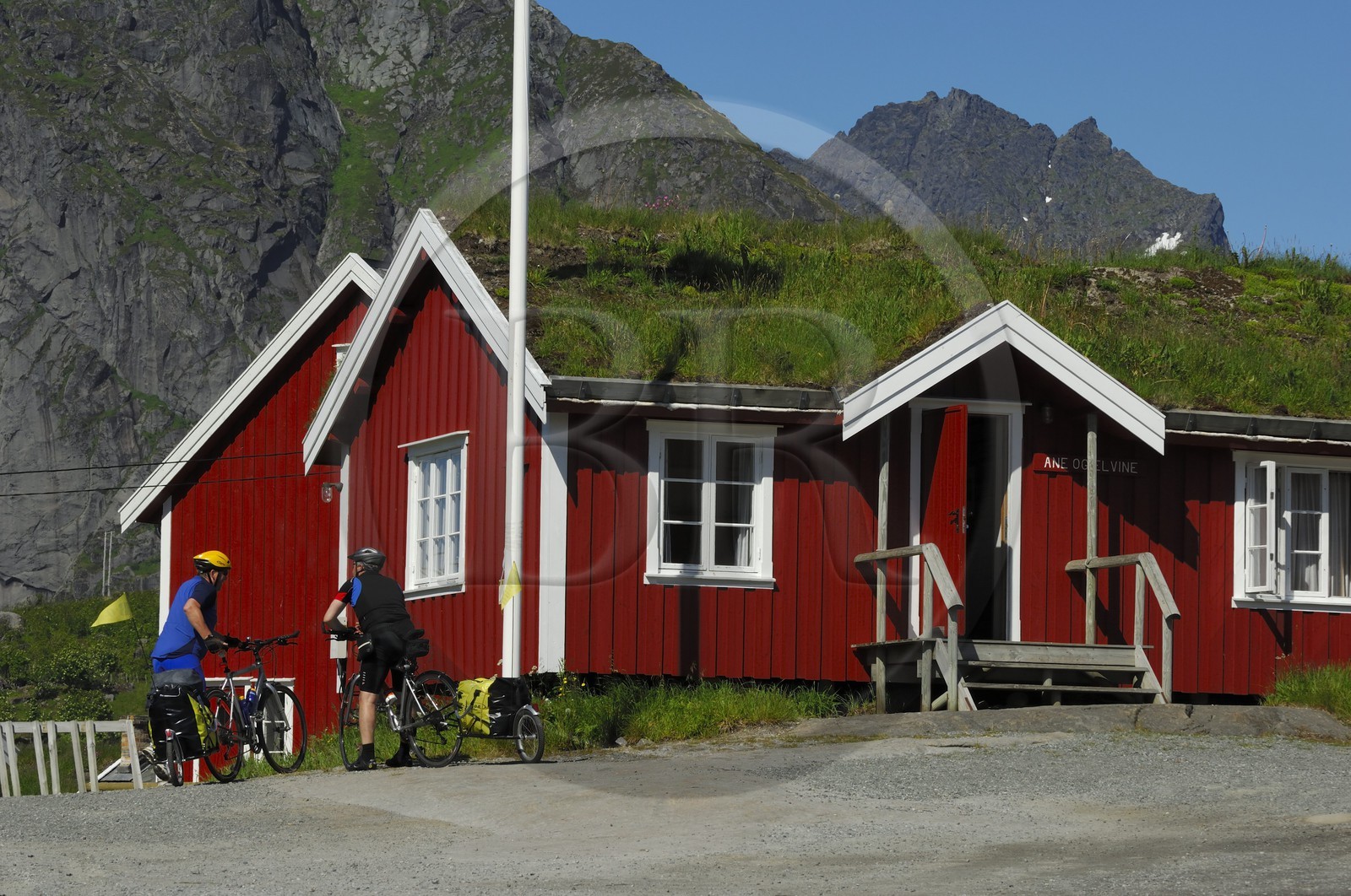 Norvège, Nordland, Iles Lofoten, Ile de Moskenes, le village de pêcheurs de Reine