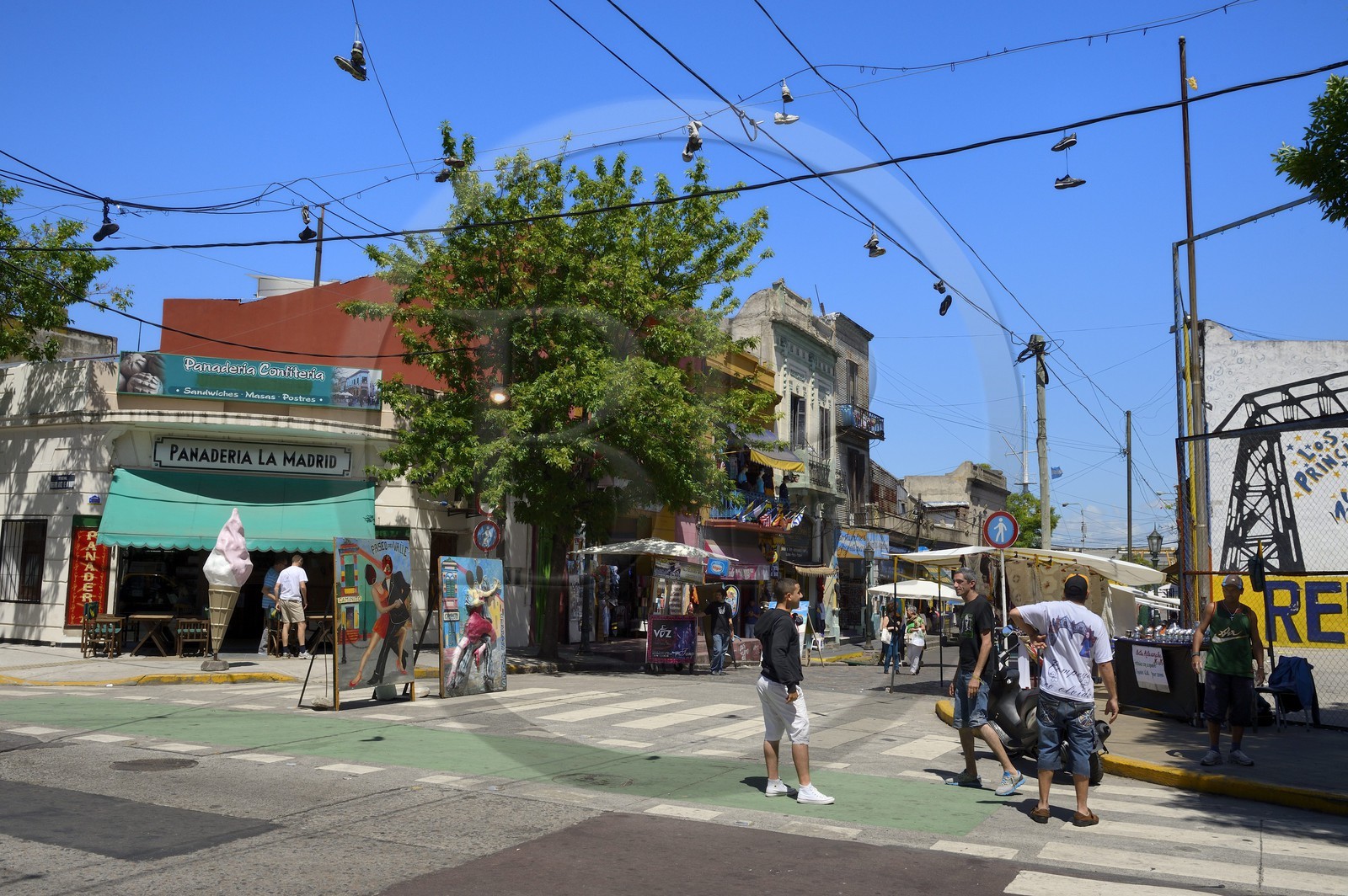 Argentine, Buenos Aires, quartier de La Boca, entrée du quartier touristique