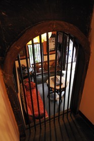 Tanzanie, archipel de Zanzibar, île de Unguja (Zanzibar), ville de Zanzibar, quartier Stone Town, classé Patrimoine Mondial de l' UNESCO, l’hôtel de charme 236 Hurumzi dans une maison traditionnelle