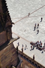 France, Bas Rhin, Strasbourg, old town listed as World Heritage by UNESCO, Notre Dame Cathedral and place du Chateau