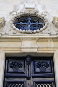 France, Côte d'Or (21), Dijon, l'entrée de l'Hôtel particulier Blancey du 6 rue Berbisey