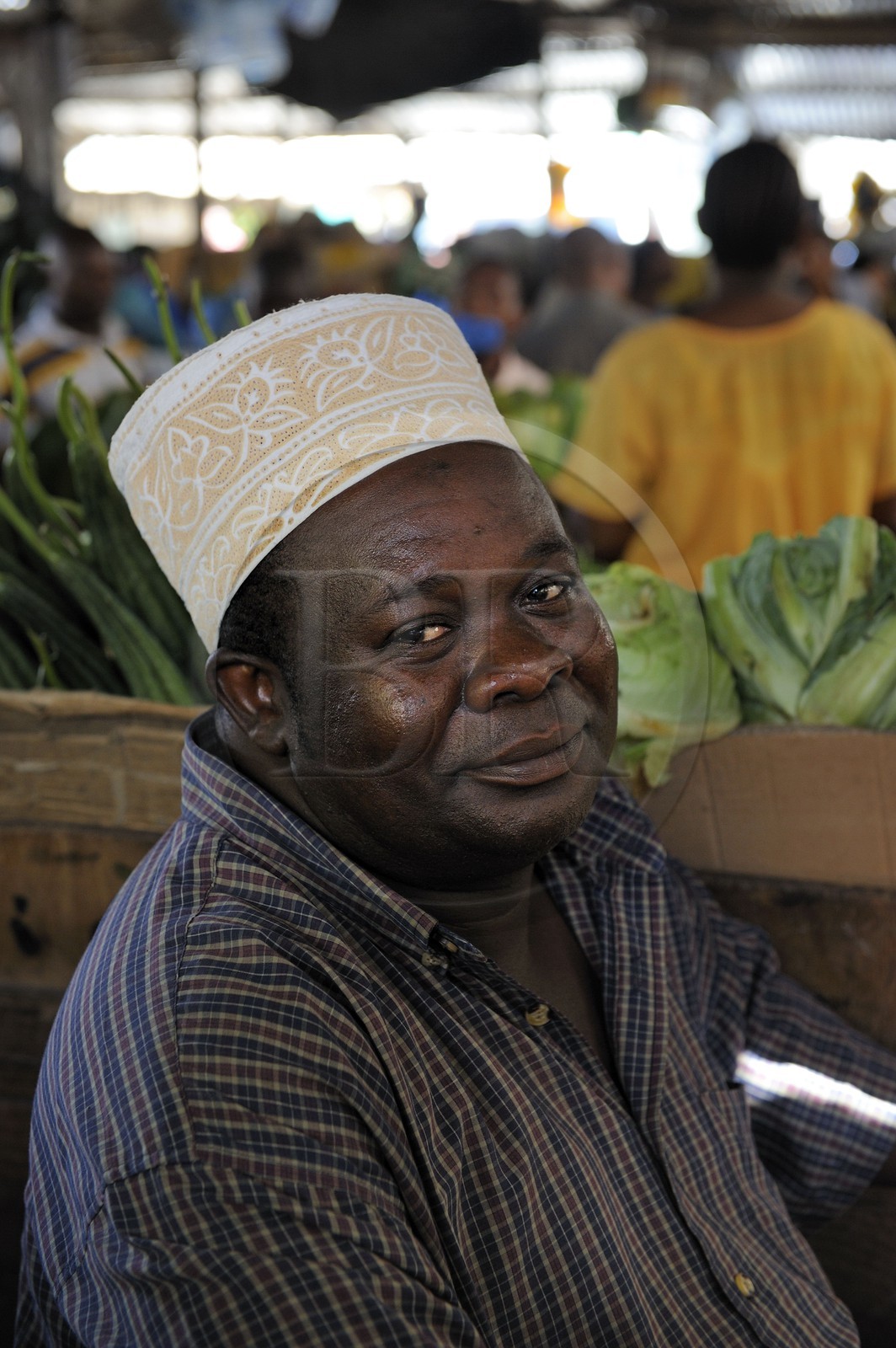 Tanzanie, Dar es-Salaam, marché de Kisutu