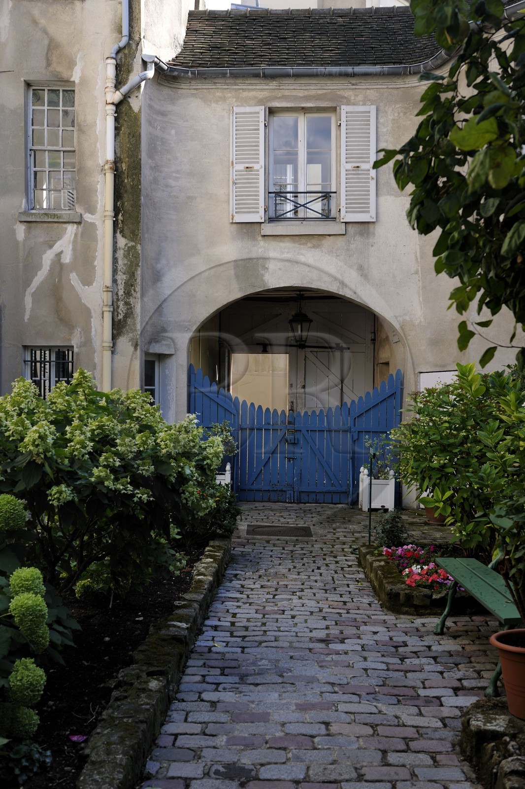 France, Paris (75), la Butte Montmartre, musée de Montmartre rue Cortot qui fut l'atelier de nombreux artistes à la fin du 19ème siècle