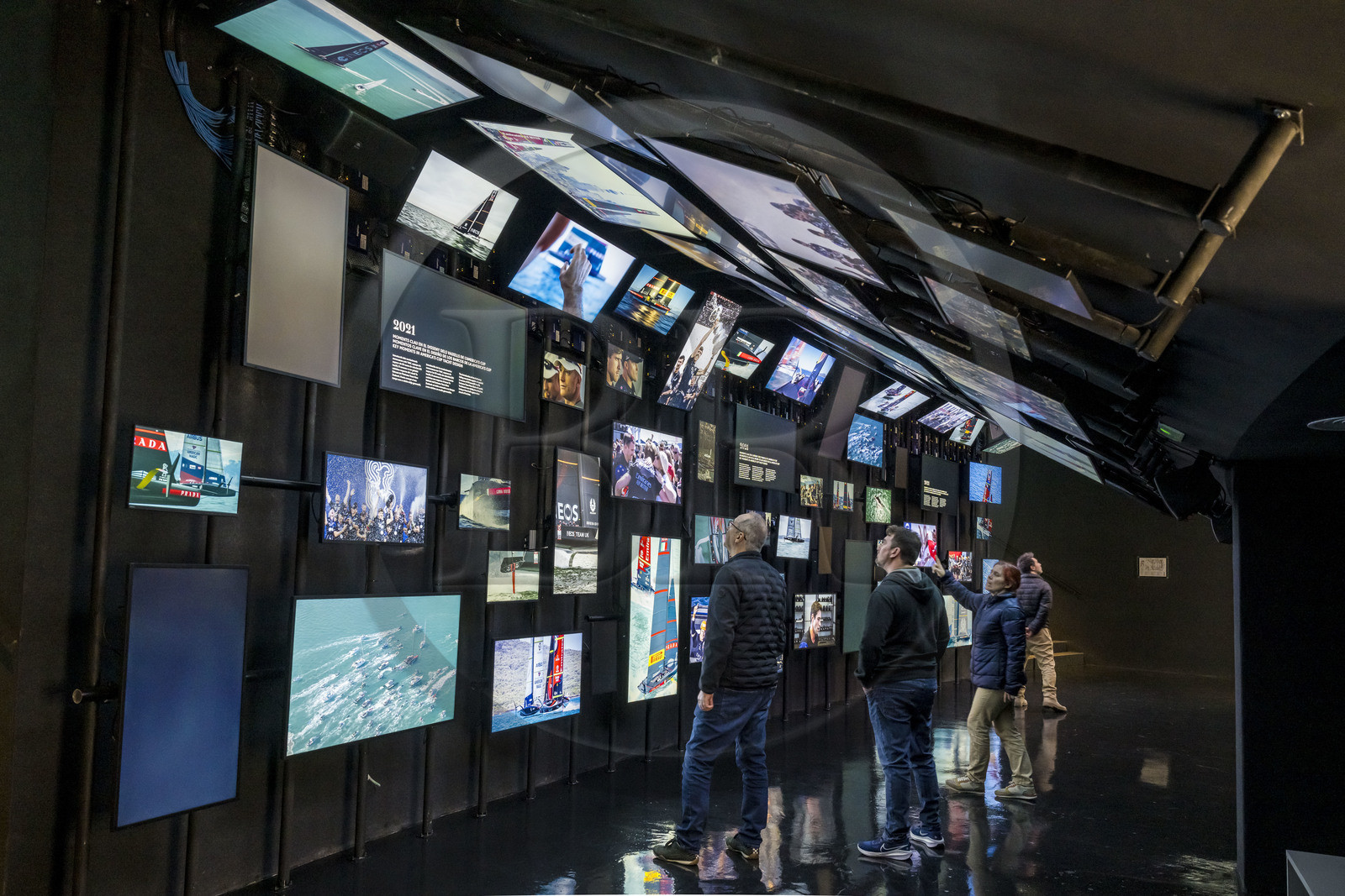 Espagne, Catalogne, Barcelone, Port Vell, America's Cup Experience, centre officiel de promotion de la 37e America's Cup Barcelona 2024