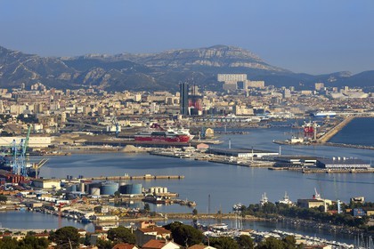 France, Bouches du Rhone, Marseille, Grand Port Maritime de Marseille or GPMM, East Basin, Marina Estaque