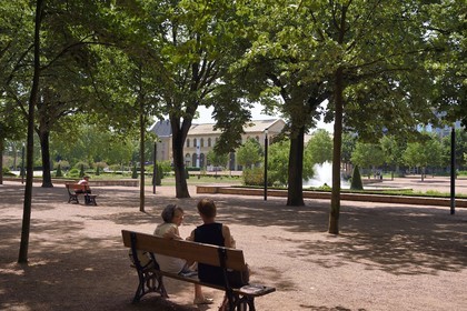 France, Moselle (57), Metz, les jardins de l'Esplanade