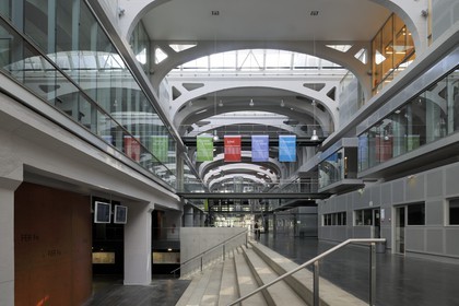 France, Haut-Rhin (68), Mulhouse, La Fonderie, université de Haute Alsace, Faculté des Sciences économiques sociales et juridiques, Centre Rhénan d'archives et de recherches économique et futur Centre d'Art International