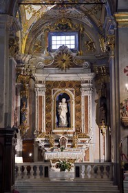 France, Alpes-Maritimes, Menton, old town, basilique Saint Michel Archange (Saint Michael the Archangel Basilica)
