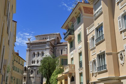 Principality of Monaco, Monaco, the Rock, the cathedral at the end of the rue de l'Abbaye