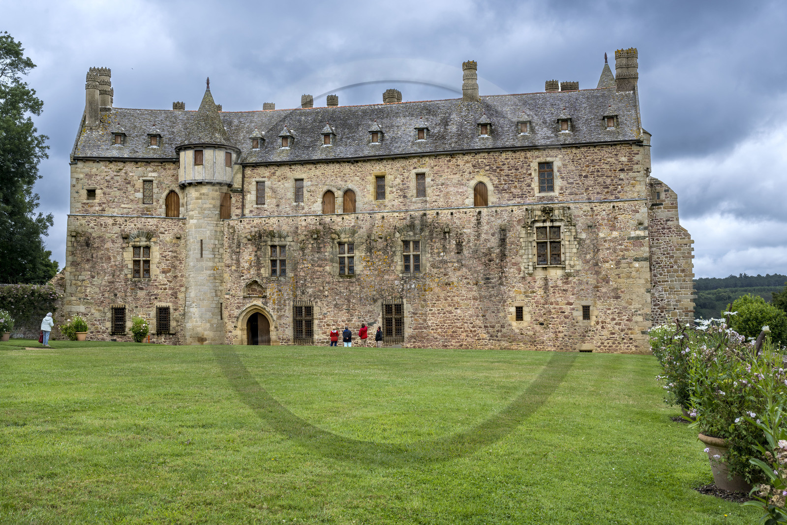 France, Côtes d'Armor (22), Ploezal, chateau de la Roche-Jagu construit au XVème siècle