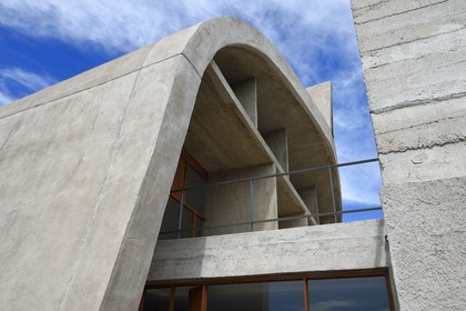 France, Bouches-du-Rhône (13), Marseille, oeuvre architecturale de Le Corbusier, classée Patrimoine Mondial de l'UNESCO, la Cité Radieuse par l'architecte Le Corbusier, toit-terrasse