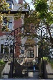 France, Bas Rhin, Strasbourg, Neustadt district dating from the german period, Villa Knopf at 10 rue Schiller architects J.Benringer and G. Krafft (1903-1905) Art Nouveau style
