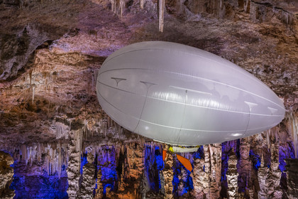 France, Gard, Mejannes-le-Clap, grotte de La Salamandre (Salamander cave)
