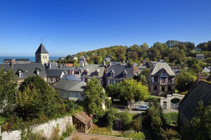 France, Seine-Maritime (76), Côte d'Albatre, Pays de Caux, Veules-les-Roses, labellisé Les Plus Beaux Villages de France