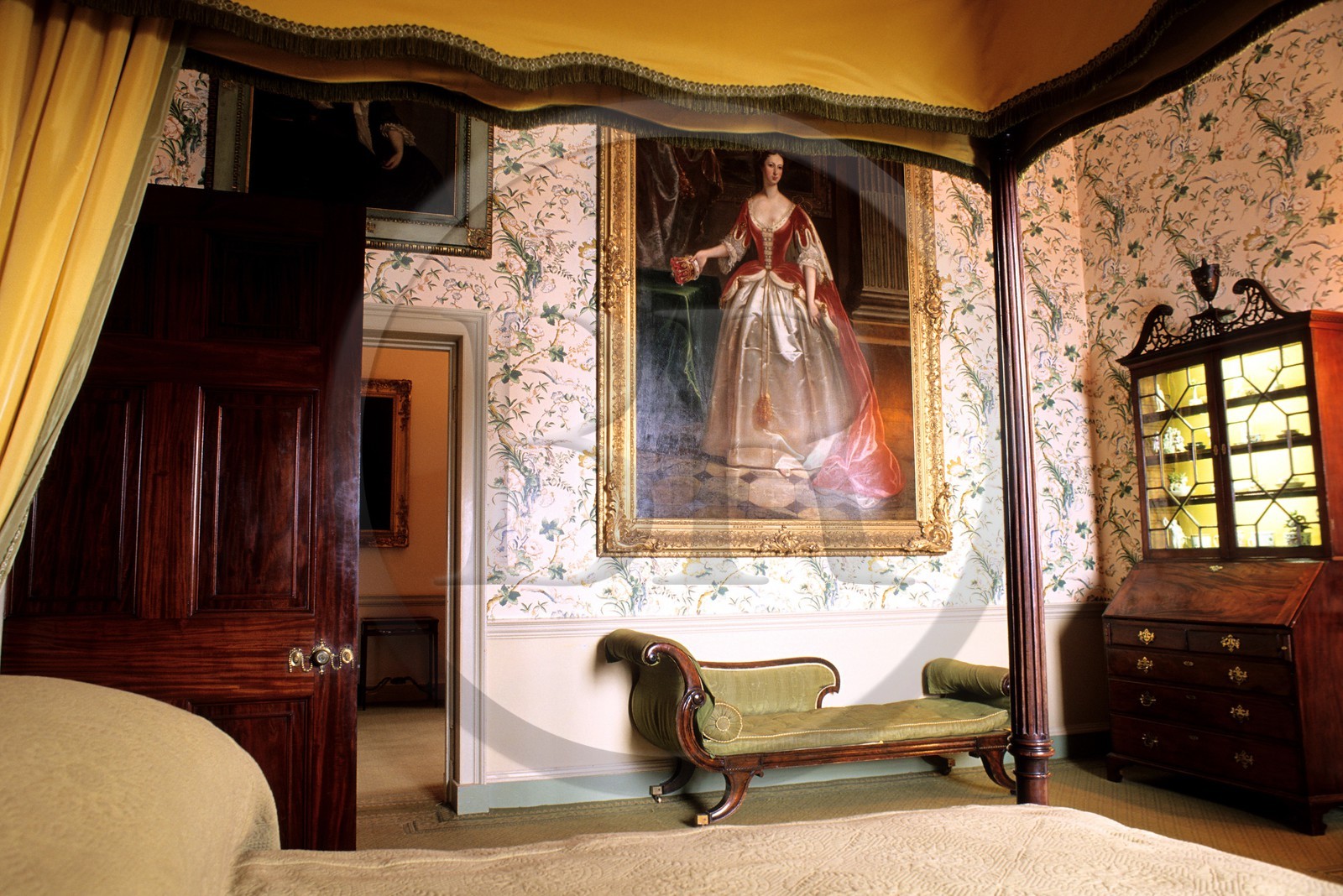 Royaume-Uni, Ecosse, South Ayrshire, le château Culzean, la chambre de Marie Stuart