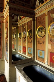 France, Yvelines, castle of Rambouillet (presidential residence), bathroom of Napoleon Bonaparte