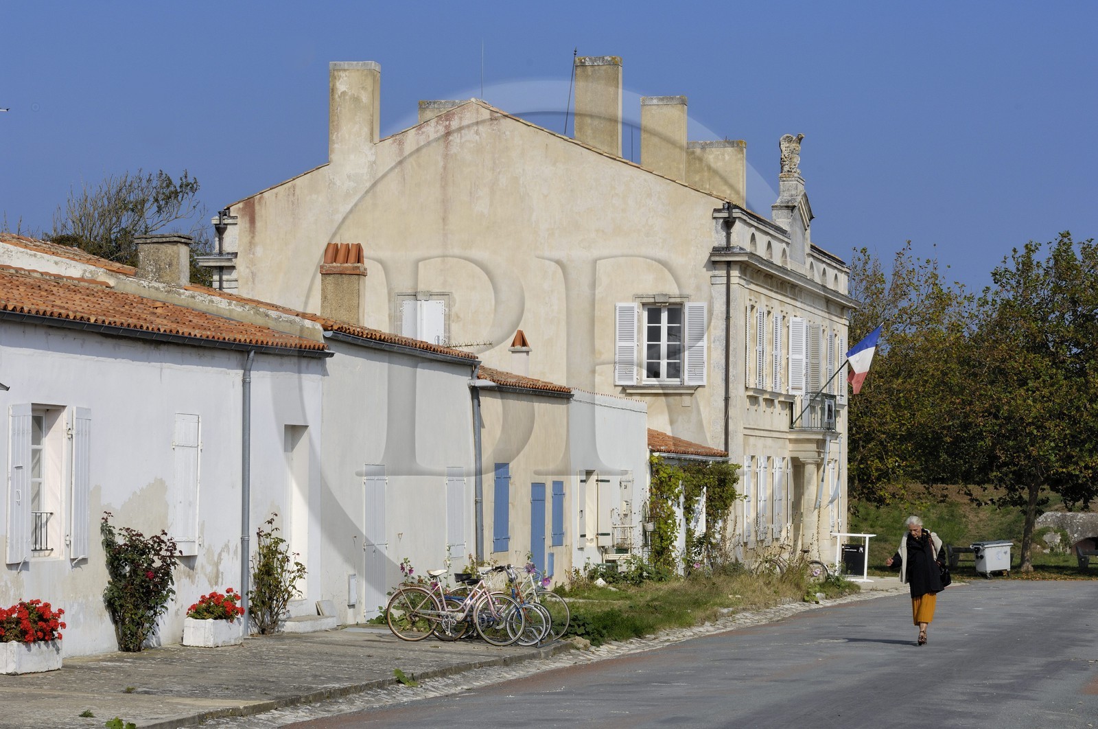 France, Charente-Maritime (17), Ile d'Aix, le bourg, le musée Napoléonien dans la rue Napoléon France, Charente-Maritime (17), Ile d'Aix, le bourg, le musée Napoléonien dans la rue Napoléon