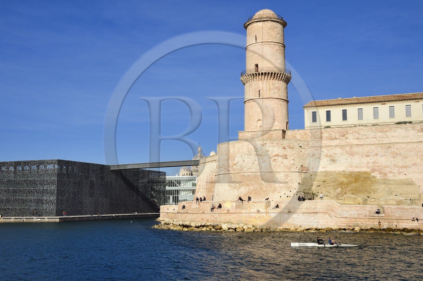 France, Bouches-du-Rhône (13), Marseille, le musée MuCEM en partie à l'intérieur du Fort Saint Jean