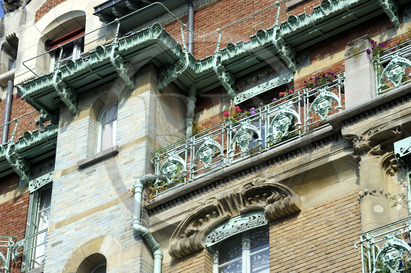 France, Paris (75), le Castel-Beranger, immeuble du 14 rue La Fontaine de style Art Nouveau  par Hector Guimard France, Paris (75), le Castel-Beranger, immeuble du 14 rue La Fontaine de style Art Nouveau  par Hector Guimard