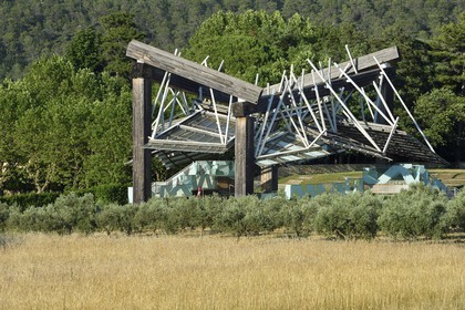 France, Bouches du Rhone,  Le Puy Sainte Reparade, Chateau La Coste vineyard and contemporary art center, music Pavillon by Frank O. Gehry (Compulsory Mention)