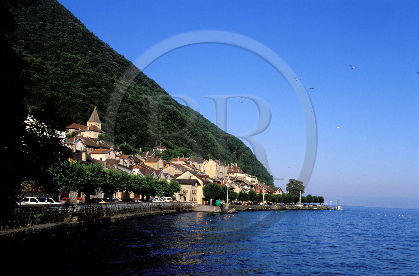 France, Haute-Savoie (74), le village de Meillerieac au bord du lac Léman
