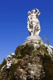 France, Hérault (34), Montpellier, Place de la Comédie, fontaine des Trois Grâces