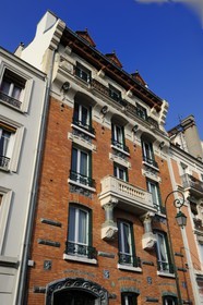 France, Val de Marne, Vincennes, Art Nouveau building at 32 Avenue du General de Gaulle