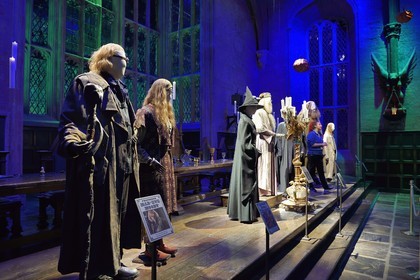 United Kingdom, Hertfordshire, Leavesden, Leavesden Film Studios, Harry Potter Studio Tour London, the scene of the eight Harry Potter movies' making of, the great hall in Hogwarts School