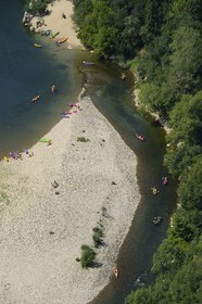 France, Ardeche, Ardeche Gorges, 30 km long from Vallon Pont d'Arc to Saint Martin d'Ardeche