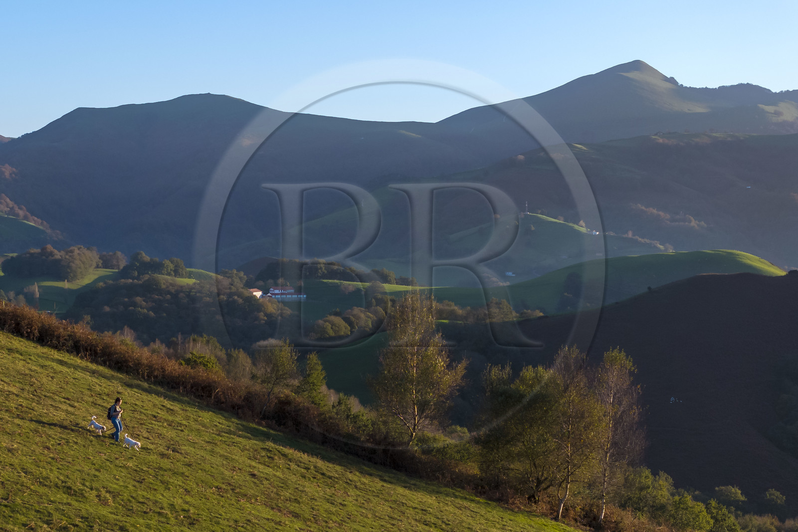 France, Pyrénées-Atlantiques (64), Pays-Basque, sur les hauteurs de la vallée des Aldudes