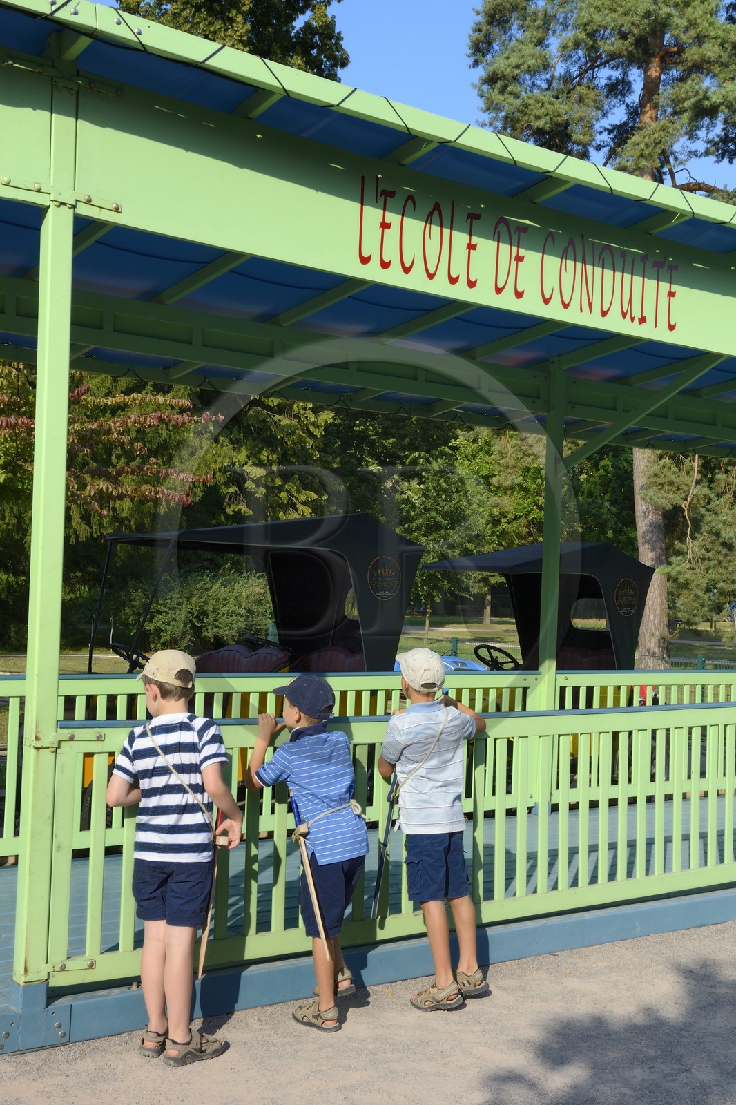 France, Bas-Rhin (67), Strasbourg, parc de l'Orangerie, le manège l'Ecole de Conduite créé en 1952