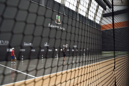 Spain, Basque Country, Biscay Province, Gernika-Lumo, cesta punta at the Jai Alai