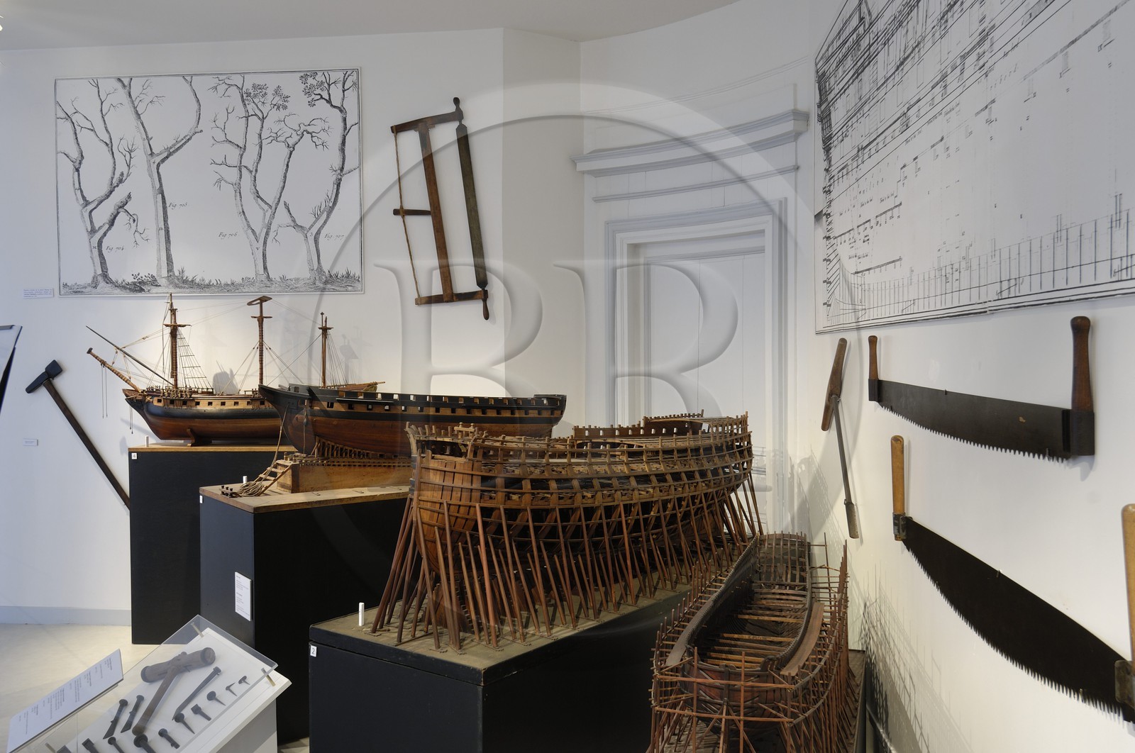 France, Charente-Maritime (17), Rochefort, le quartier de l'Arsenal, musée national de la Marine dans l'hôtel de Cheusses