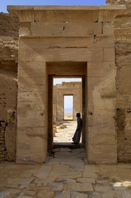 Egypt, Libyan Desert, El Dush South of Kharga Oasis, temple built during the Ptolemaic Empire dedicated to Isis and Osiris in the Roman Fort