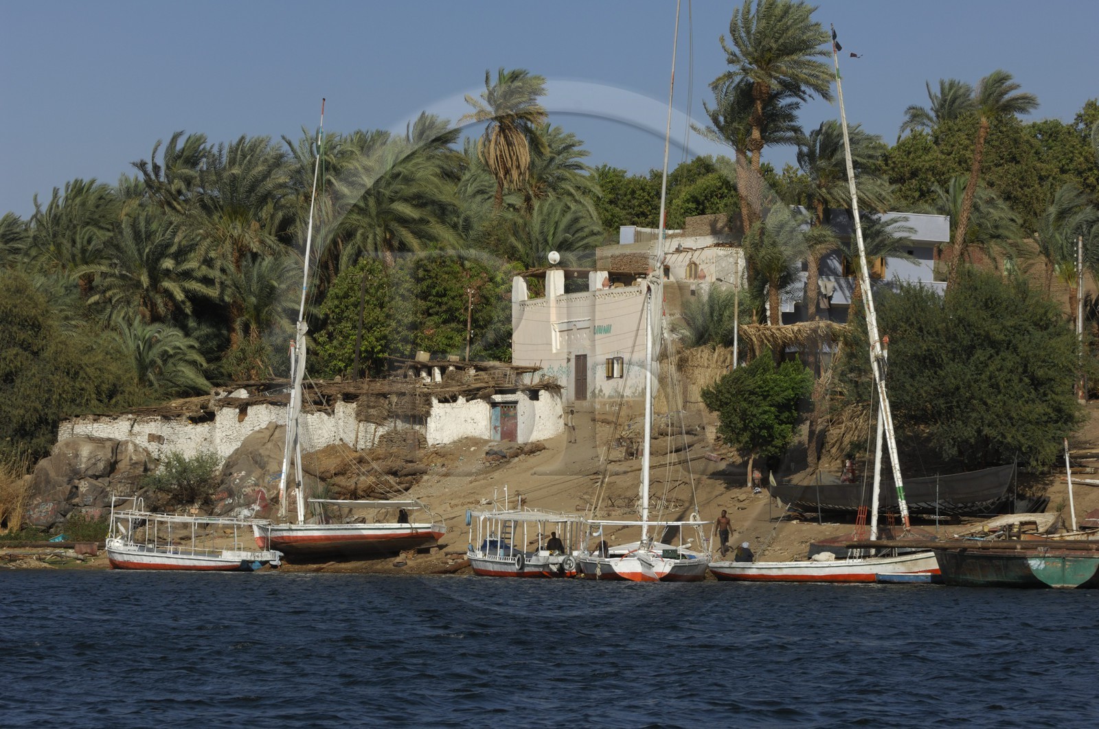 Egypte, Haute Egypte, Nubie, vallée du Nil, Assouan, Ile Elephantine, le village nubien