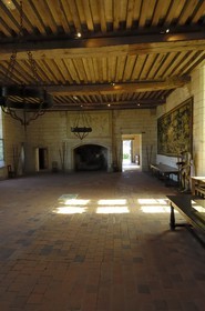 France, Indre et Loire, Loches, the castle, room at the Logis Royal