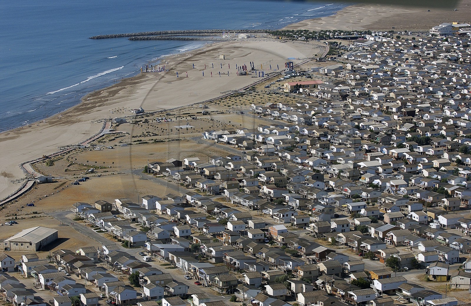 France, Aude (11), le village de Gruissan-Plage est compos