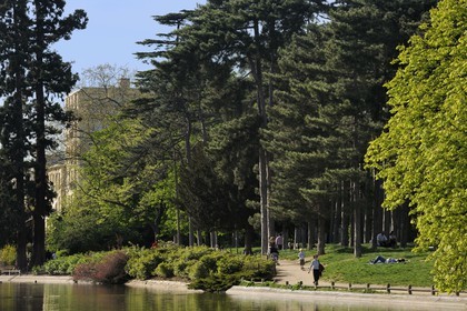 France, Paris (75), le Bois de Boulogne, mare Saint James