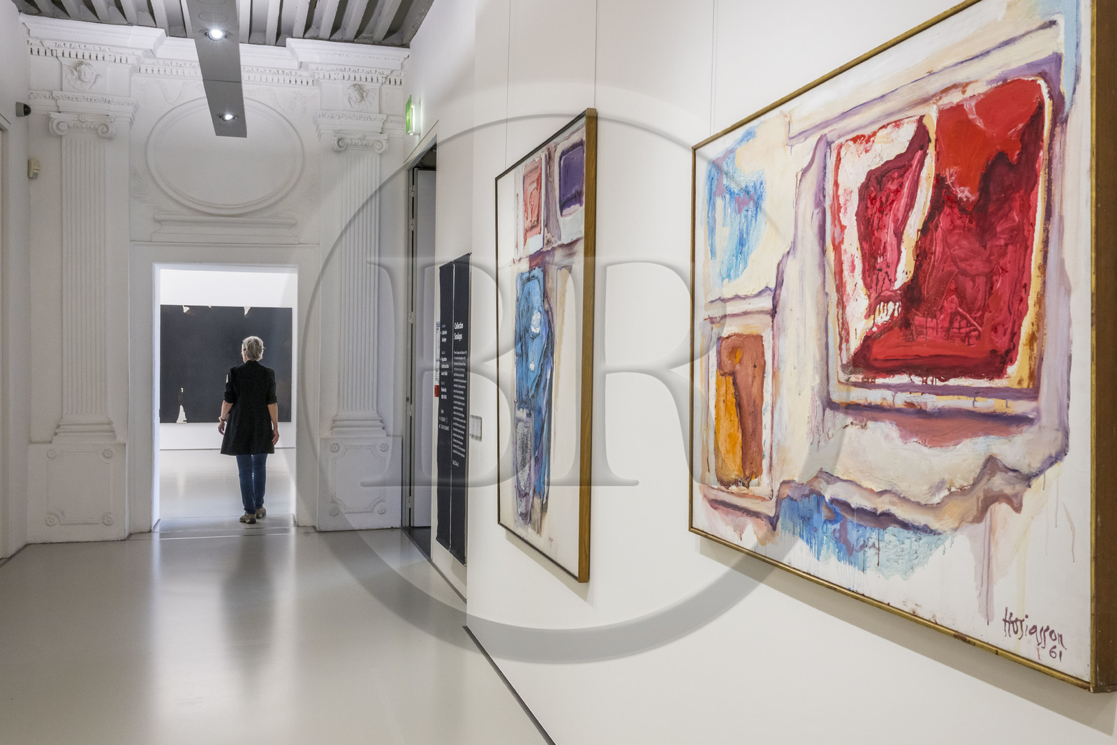 France, Hérault (34), Montpellier, centre historique, musée Fabre, salles dédiées à l'artiste Pierre Soulages (1919-2022)