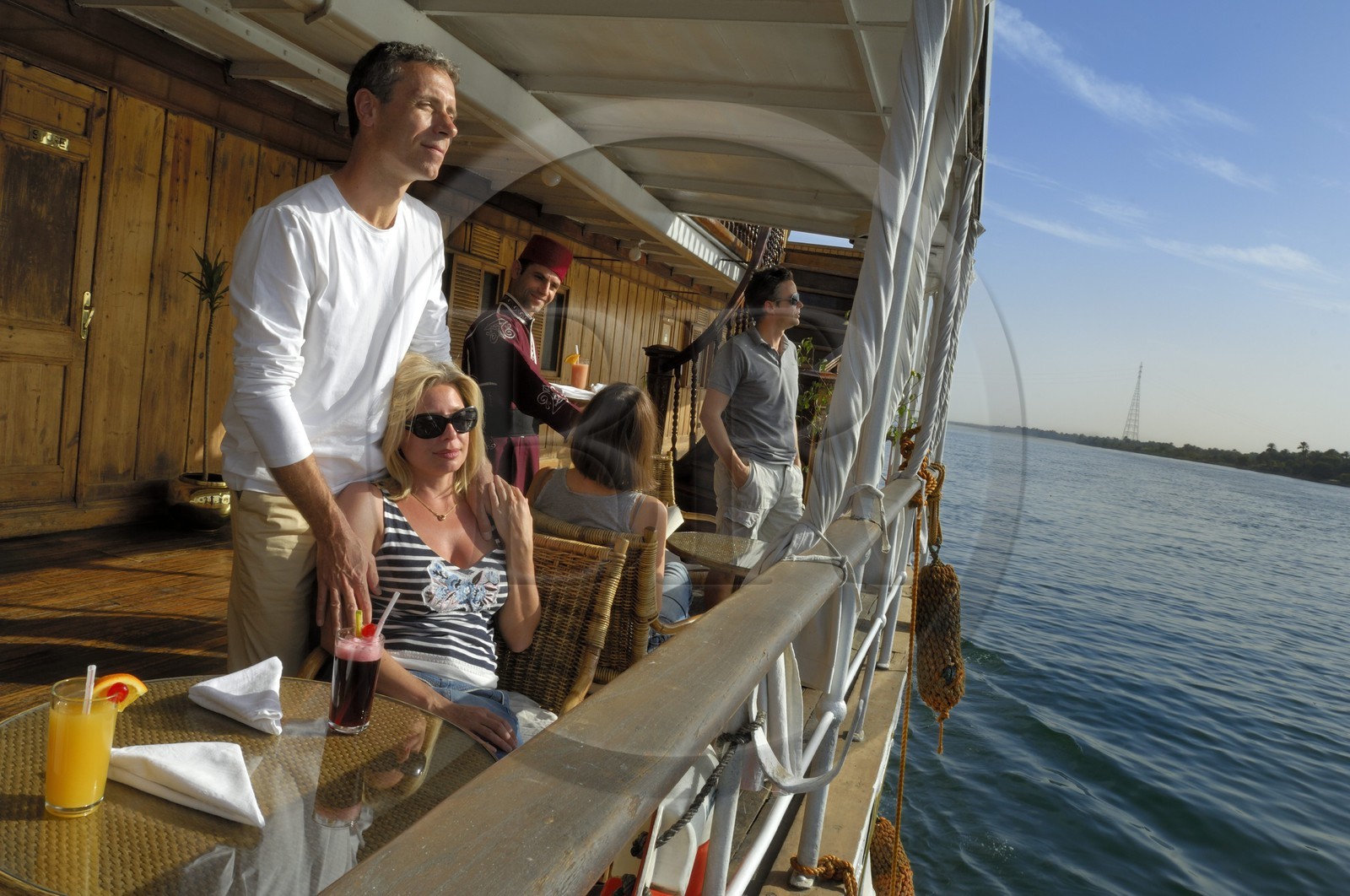 Egypte, Haute Egypte, croisière sur le Nil entre Louxor et Assouan, le Steam Ship Sudan